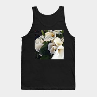 Calla Flower Disordered Bouquet Tank Top